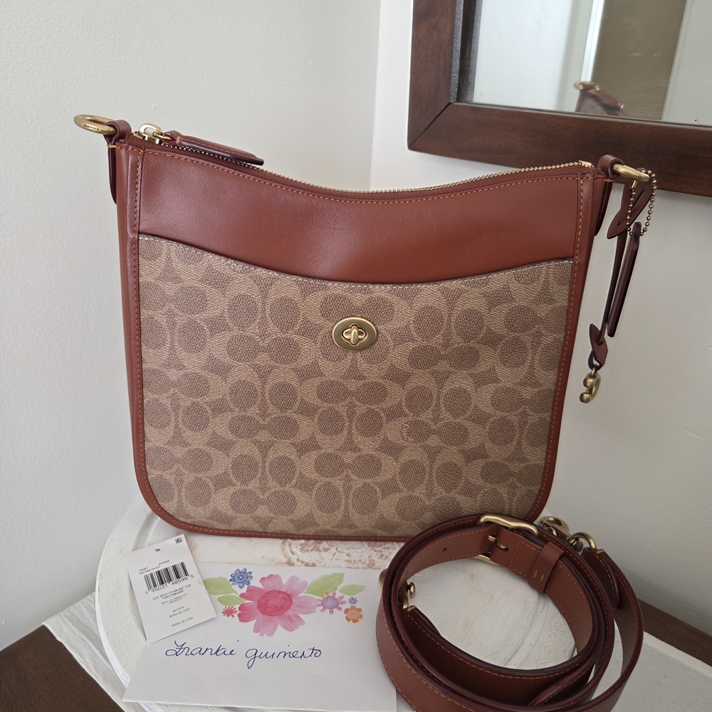 Coach Chaise Crossbody/Shoulder Bag EUC Tan/Rust